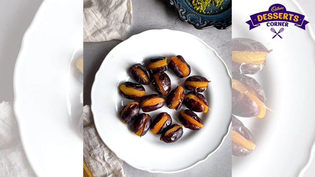 Chocolate Coveed Dates with an Apicot Filling Recipe