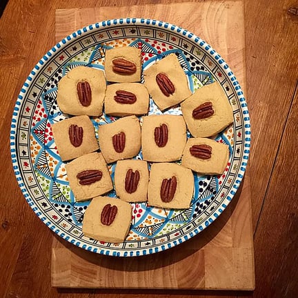 Cookies starting with the letter T: Tirggel from Switzerland, Tahini Cookies from Israel, and Tareco from Brazil