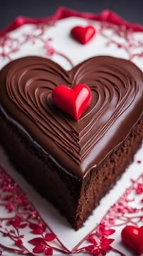 Decadent Chocolate Heart-Shaped Cake Ideas