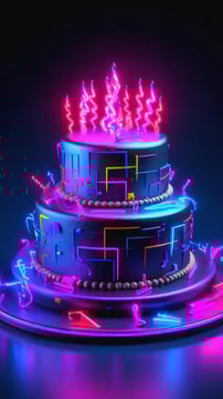 Glow-In-The-Dark Cake Designs For An Exciting Night Party