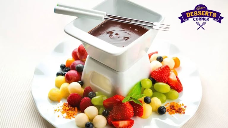 Toblerone Fondue- Transforming Swiss Chocolate into a Dip-worthy Delight