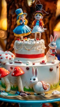 Whimsical Alice In Wonderland Cake Designs